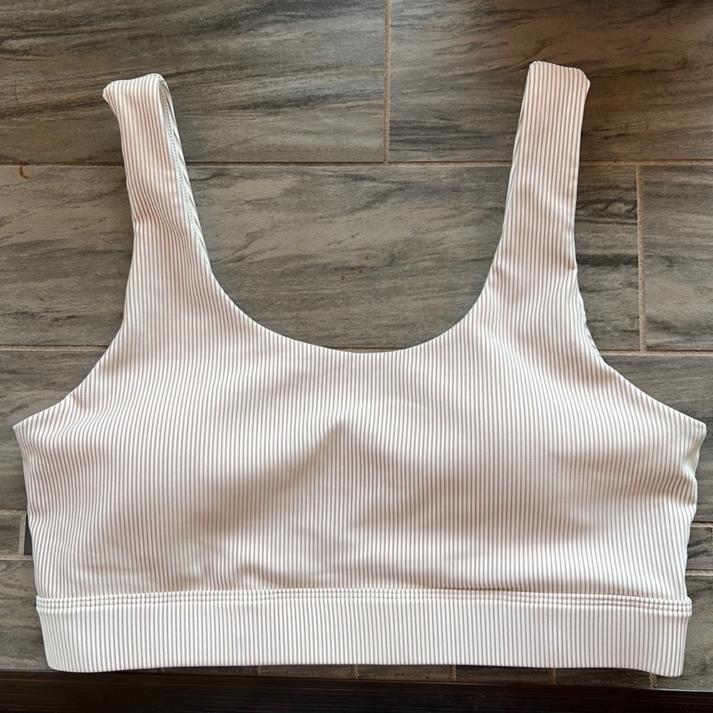 Zyia Pinstripe Bra L NWOT
